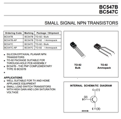 10 Unidades Bc547 Transistor Npn na internet