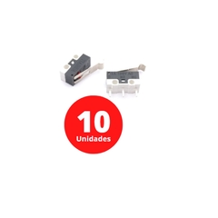 10 UNIDADES Microswitch 3t NANO Fim De Curso 13mm 1a 125V 3d