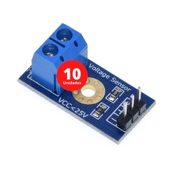 10 UNIDADES Sensor De Tensao 0 A 25vdc Modulo