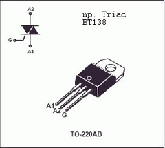 Transistor Bt138 600e 12A Triac To220 - comprar online