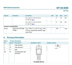 Transistor Bt138 600e 12A Triac To220 na internet