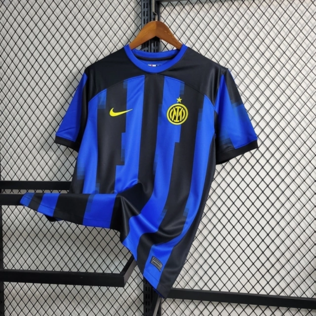 Camisa Inter de Milão I 23/24 Nike Torcedor Masculina Listrada