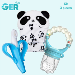 Cepillo Dental Bebé Banana + Mordedera Panda + Chupón Sonaja - comprar en línea