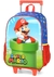 Kit Mochila Rodinha Super Mario + Lancheira Estojo Original Luxcel - Brinkmix Brinquedos e Mochilas LDTA