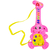 Brinquedo Guitarra Infantil Bebe Musical Com Som Elefante 30cm na internet