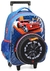 Kit Mochila Rodinha Auto Relevo Azul + Estojo Hot Wheels Infantil Original Licenciado na internet