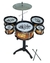 Bateria Infantil Mini Jazz Music Rock Com Baqueta 05 Bumbo