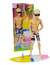 Boneco Fashion Travel Surfista Articulado Com Prancha Praia 30cm - comprar online