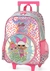 Mochila Escolar Infantil Rodinha Lol Surprise 40cm Original Luxcel