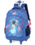 Mochila Mochilete Rodinha e Costa Stitch Disney Grande 48cm Com Puxador Original - Brinkmix Brinquedos e Mochilas LDTA