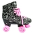 Patins Roller Rosa 4 Rodas Freio Menina Reforçado Estilo New Original - comprar online