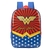 Mochila Costa Infantil Mulher Maravilha Wonder Woman 40cm Original Licenciada Luxcel