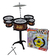 Kit Bateria Infantil Mini Jazz Music Rock Baqueta 05 Bumbo + Volante - loja online