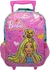 Mochila Escolar De Rodinhas Barbie Pet Tamanho Média Chenson