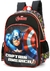 Kit Mochila Costa Capitão America Grande + Estojo Duplo Original Luxcel - Brinkmix Brinquedos e Mochilas LDTA