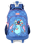 Mochila Mochilete Rodinha e Costa Stitch Disney Grande 48cm Com Puxador Original