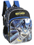 Mochila Costa Escolar infantil batman 45cm Original reforçada Luxcel + Carrinho Metal batman