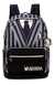 Mochila Costa Wandinha Addams Grande 45cm Chaveiro Original Licenciada