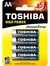 Pilhas Alcalina Blister AAA 04 Peças Toshiba Hig Power Original - comprar online