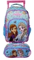 Mochila Escola Rodinha Pequena Frozen Anna Elsa Chenson Original Reforçada