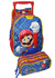 Kit Mochila Rodinha E Costa Super Mario Media Original Chenson Deluxe