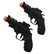 Kit 02 Lançador Pistola Revolver Preta Lança Dardos C/ Alvo - loja online