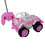 Carro Carrinho Rally Jeep Controle Remoto Rosa Super Car Com Boneca Acende Farois - loja online