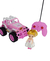 Carro Carrinho Rally Jeep Controle Remoto Rosa Super Car Com Boneca Acende Farois - Brinkmix Brinquedos e Mochilas LDTA