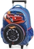 Kit Mochila Rodinha Auto Relevo Azul + Estojo Hot Wheels Infantil Original Licenciado - loja online