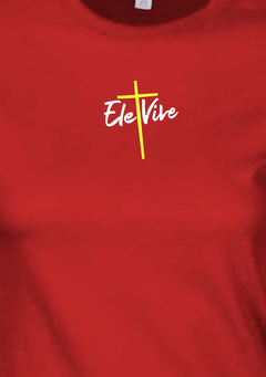 Camiseta Di-Legado "Ele Vive" - Baby look Vermelha - comprar online