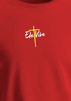 Camiseta Di-Legado "Ele Vive" - Básica Vermelha - comprar online