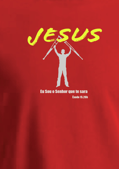 Camiseta Di-Legado "Jesus que te sara" - Básica Vermelha - comprar online