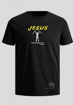 Camiseta Di-Legado "Jesus que te sara" - Básica Preta