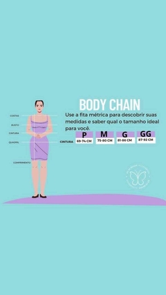 Body chain miçangas - loja online