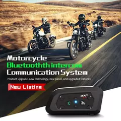 Intercomunicador Ejeas v6 pro +/plus, bluetooth, à prova d'água ip67, p/ Capacetes - WA MUNDO DO MOTOCICLISTA