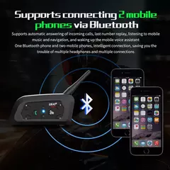 Intercomunicador Ejeas v6 pro +/plus, bluetooth, à prova d'água ip67, p/ Capacetes - comprar online