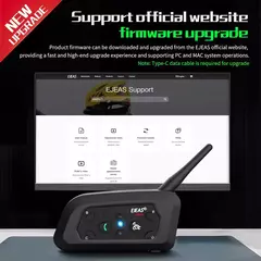 Intercomunicador Ejeas v6 pro +/plus, bluetooth, à prova d'água ip67, p/ Capacetes na internet