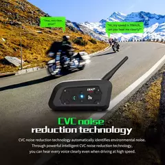 Intercomunicador Ejeas v6 pro +/plus, bluetooth, à prova d'água ip67, p/ Capacetes - WA MUNDO DO MOTOCICLISTA