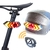 Image of Luzes de bicicleta pisca-pisca luzes LED traseiras capacete recarregável USB remoto sem fio/controle de gravidade lanternas traseiras de bicicleta