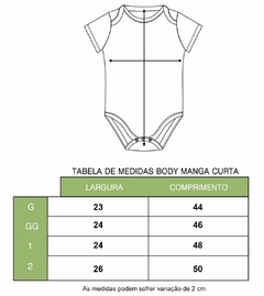 Body manga curta de algodão egípcio - Funny T-Shirts