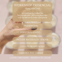 WORKSHOP PRESENCIAL DE DIFUSORES, TEXTIL Y HOME SPRAY ($40.000 EFVO/ TRANSF) SABADO 16 DE NOVIEMBRE - comprar online