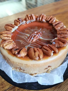 Cajeta and Nut New York Cheesecake