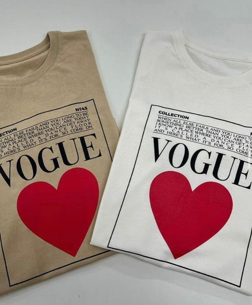 T-shirt Vogue Nude - Comprar em Nahelô
