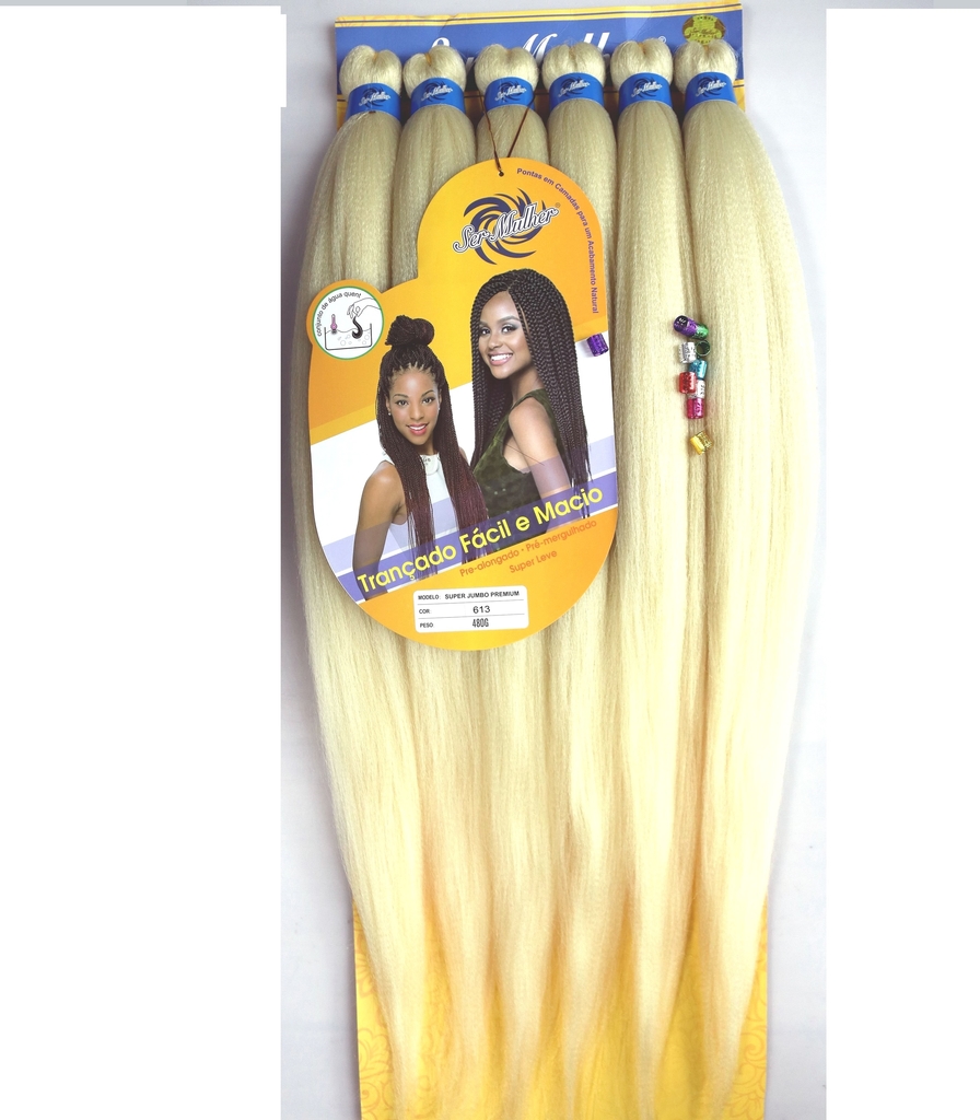 Jumbo Cabelo Para Tranças Box Braids Cherey 390 g Cores Ombrés 60