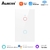 Interruptor de Luz Inteligente Interruptor EUA UE WiFi + RF433 de Toque Tuya Smart Life App Controle Remoto Funciona Com Alexa Google Home Yandex Alice - Fontes Shop