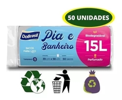 SACO LIXO DOBRASIL PIA/WC 15L G 50 SC