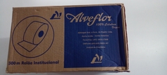 PAPEL HIG.ROLAO 300M 100% CEL.BCO FARDO COM 8 UNID. ALVEFLOR FOLHA SIMPLES