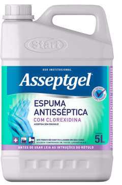 ASSEPTGEL SABONETE ESPUMA C/CLOREXIDINA 5L