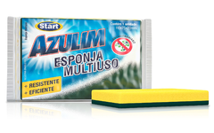 ESPONJA DUPLAFACE AZULIM VERDE/AMARELA