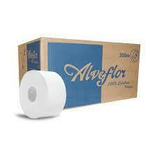 PAPEL HIG ROLAO 100% CEL 300M ALVEFLOR